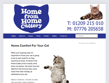 Tablet Screenshot of homefromhomecattery.com